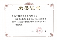 翡翠城78#、79#、81#樓工程榮獲2018年黃岡市建筑工程安全文明施工現場